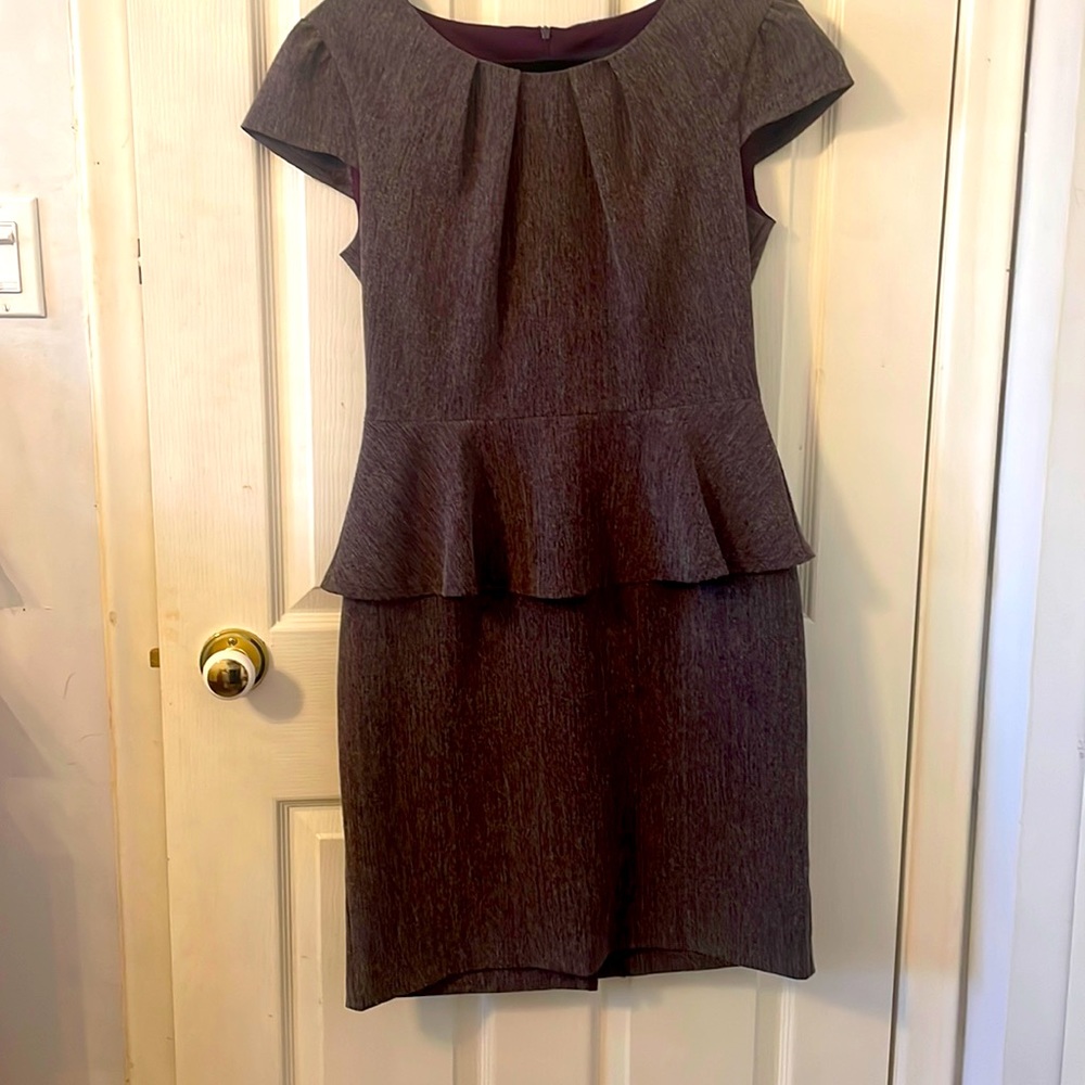Plum Peplum Dress